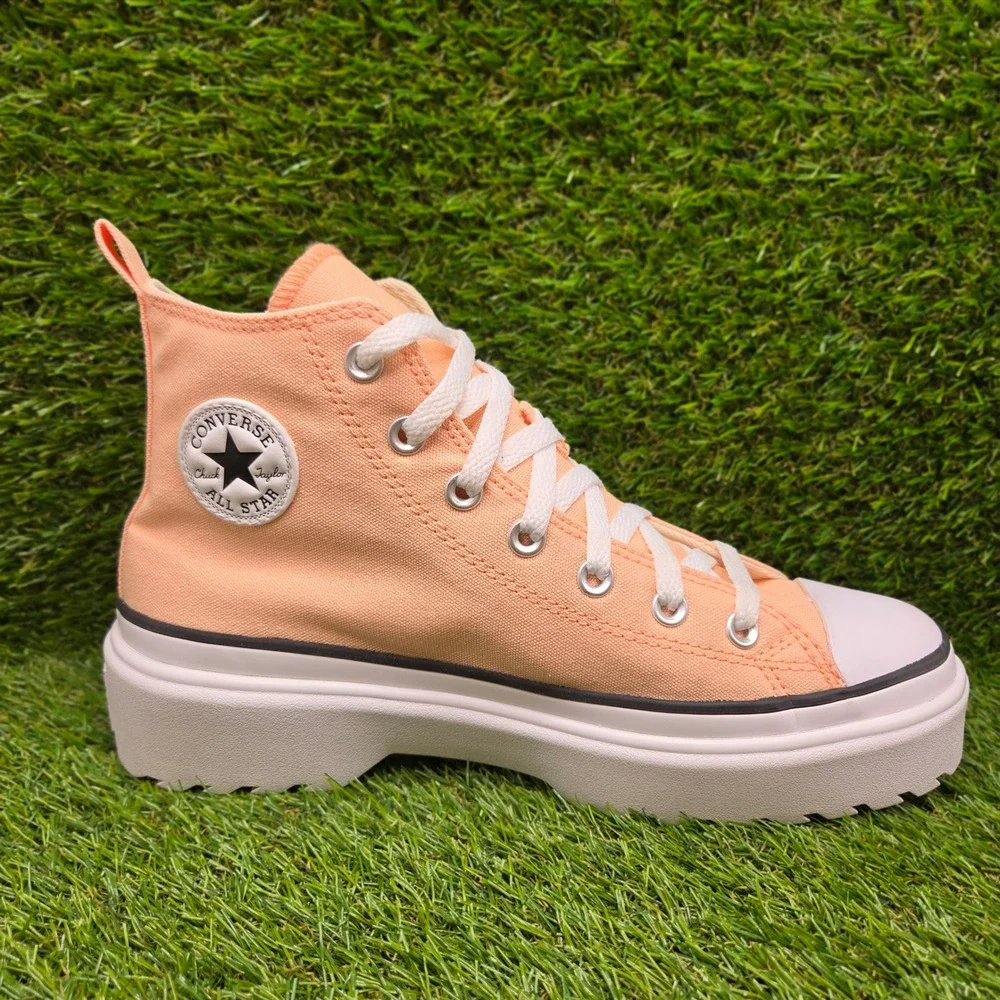 Converse Chuck Taylor All Star HI Lugged Lift SIZE 7 Girls Platform Cheeky Coral